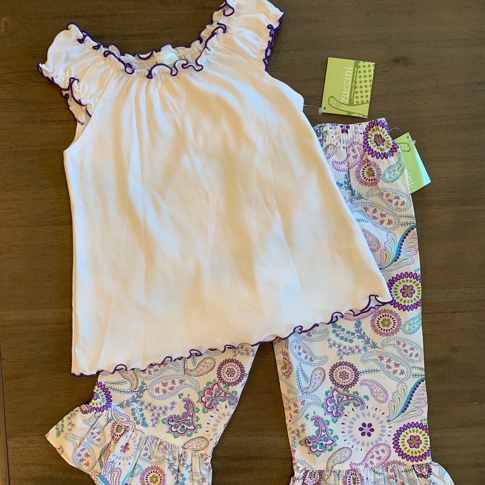 New Girls Zuccini Brand 2 Pc Pant and Top Set